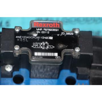 Rexroth 4WE10D40/OFCW110N9D Hydraulic Valve Directional Solenoid R978908591 New