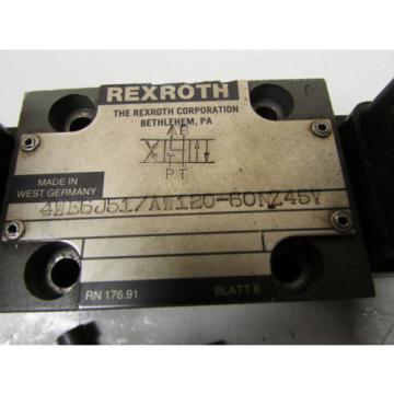 Rexroth 4WE6J51 AW120-60NZ45V Hydraulic Valve