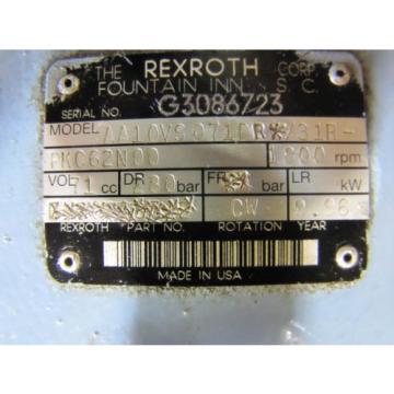 REXROTH AA10VS071DR*/31R-PKC62N00 HYDRAULIC PUMP 2&#034; INLET 1&#034; OUTLET 1-1/4&#034; SHAFT