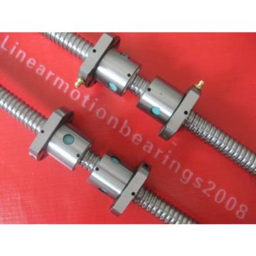 2 HM926740/HM926710  anti backlash lead screw ballscrew RM2005-800/1500mm + 4 ballnuts Lubrication Solutions