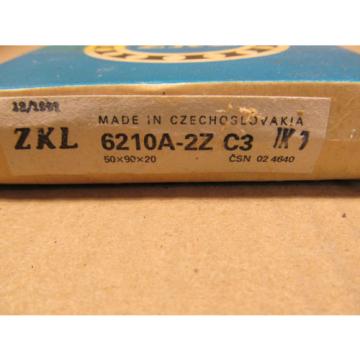 1 NIB ZKL 6210A-2Z-C3 6210A2ZC3 6210A-2Z/C3 BEARING