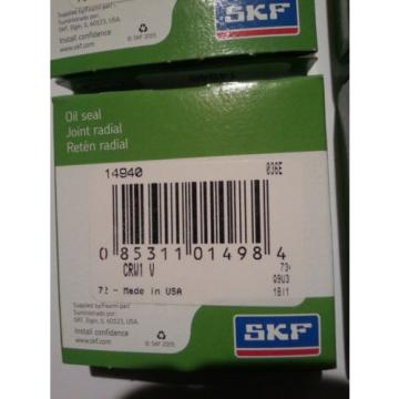 6 New SKF 14940 Oil Seals CRW1 V     2 1/4&#034;   Made in USA