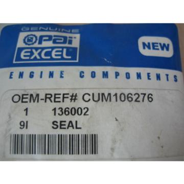 Cummins 855 Oil Seal PAI P/N 136002 Ref. # 106276, 70894, SKF 17387, Cat 4D6592
